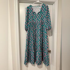 Boho Floral Patterned Dress